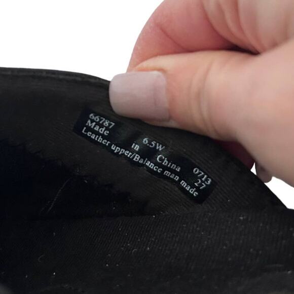Clarks Bendables Black Leather Slip On Clogs Sz 6.5 - Picture 6 of 7